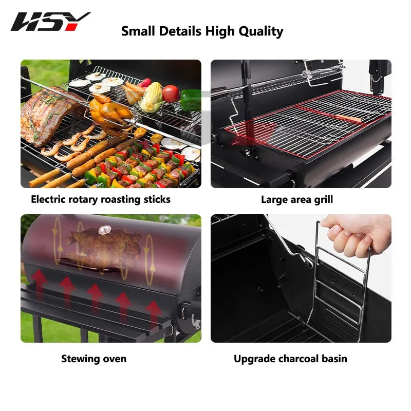 Pro-Grade Charcoal Grill for Authentic Flavor & Control