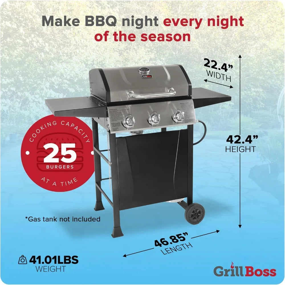 Grill 3 burners
