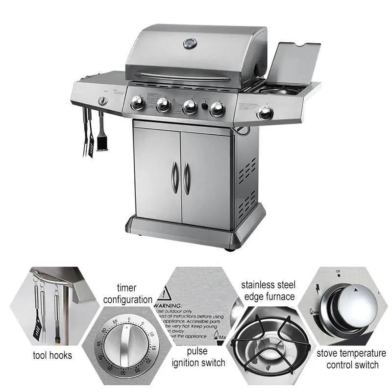 Barbecue gas or charcoal