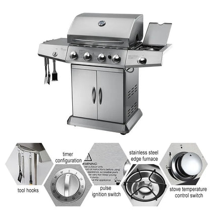 Barbecue gas or charcoal