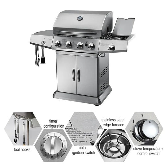 Barbecue gas or charcoal
