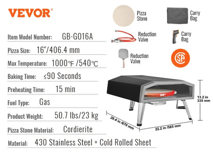 Stainless Steel Pizza Oven