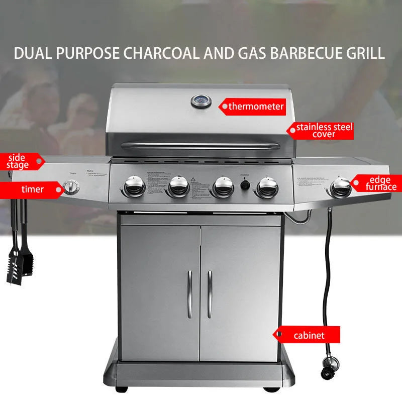 Barbecue gas or charcoal
