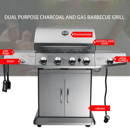 Barbecue gas or charcoal