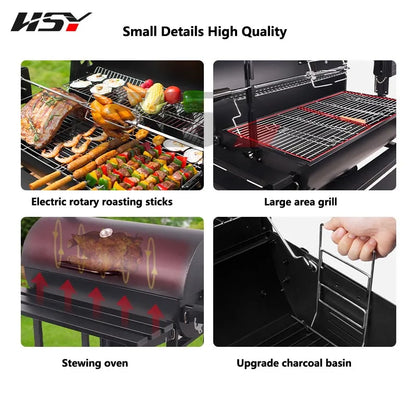 Pro-Grade Charcoal Grill for Authentic Flavor & Control