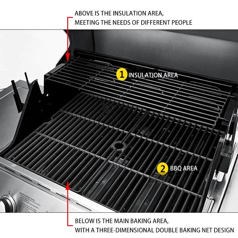 Barbecue gas or charcoal